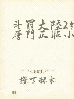 斗罗大陆2绝世唐门正版小说