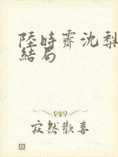 陆时霁沈梨初大结局