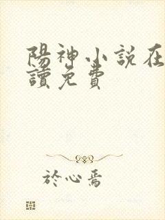 阳神小说在线阅读免费