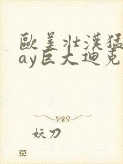 欧美壮汉猛男gay巨大迪克