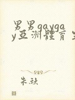 男男gaygay亚洲体育生