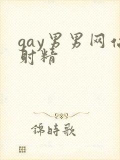 gay男男网站射精