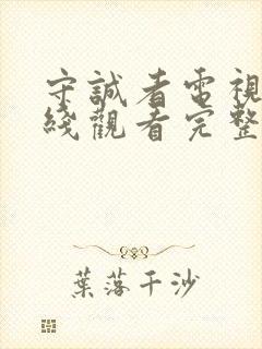 守诚者电视剧在线观看完整版免费高清封面