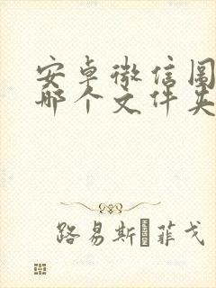 安卓微信图片在哪个文件夹