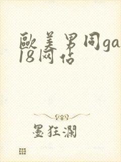 欧美男同gay18网站