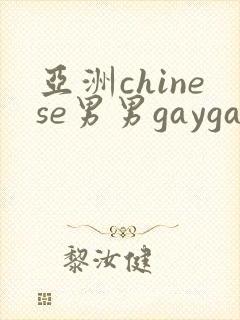 亚洲chinese男男gaygay
