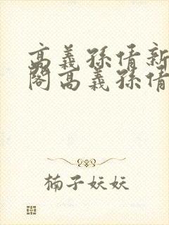高义孙倩新笔趣阁高义孙倩