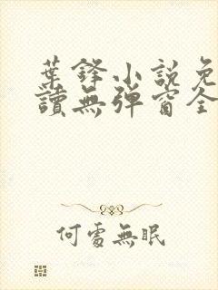 叶锋小说免费阅读无弹窗全文