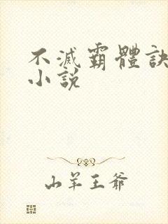 不灭霸体诀原著小说