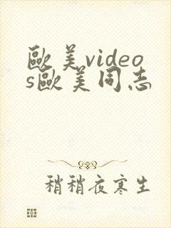 欧美videos欧美同志封面