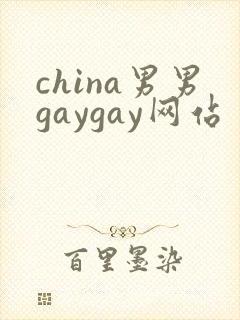 china男男gaygay网站封面