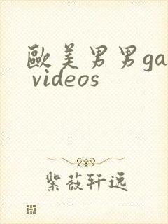欧美男男gay videos