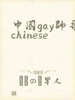 中国gay帅哥chinese