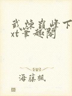 武炼巅峰下载txt笔趣阁