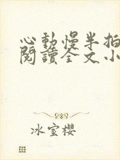 心动慢半拍免费阅读全文小说