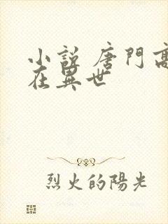 小说 唐门高手在异世