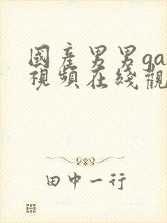 国产男男gay视频在线观看