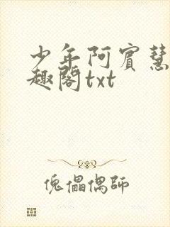 少年阿宾慧钰笔趣阁txt