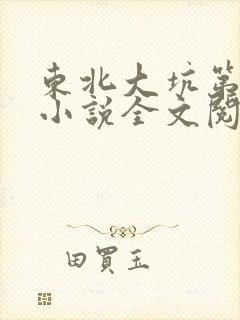 东北大坑第二部小说全文阅读