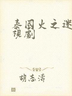 泰国火之迷恋电视剧