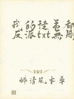 我的徒弟都是大反派txt无删减