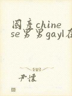 国产chinese男男gay|在线free