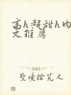 高h超甜h肉h文推荐