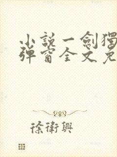 小说一剑独尊无弹窗全文免费阅读封面