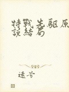 特战先驱原著小说结局封面