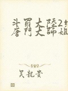 斗罗大陆2绝世唐门大师姐封面