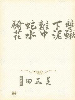 骑蛇难下双金银花水中泥鳅