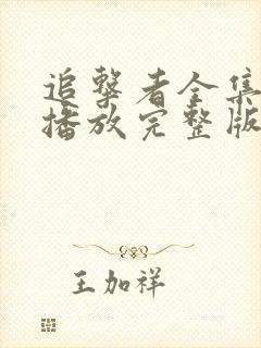 追击者全集免费播放完整版高清