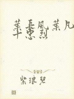 叶长风叶凡一门十忠烈封面