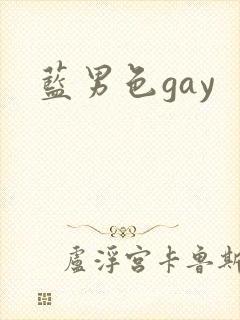 蓝男色gay封面