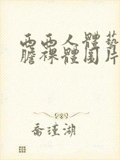 西西人体艺术大胆裸体图片