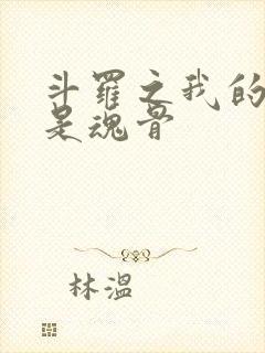 斗罗之我的武魂是魂骨