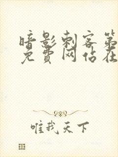 暗影刺客第四季免费网站在线观看