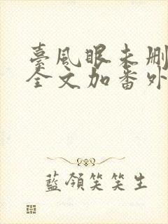 台风眼未删减版全文加番外笔趣阁封面