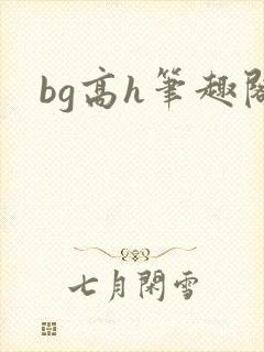bg高h笔趣阁