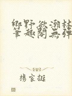 乡野欲潮林天成笔趣阁无弹窗封面