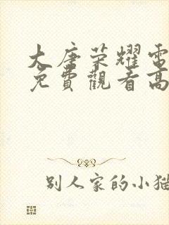 大唐荣耀电视剧免费观看高清