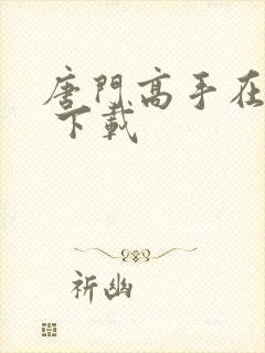 唐门高手在异世 下载