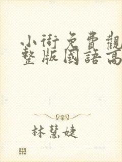 小街免费观看完整版国语高清在线封面