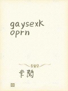 gaysexkoprn封面