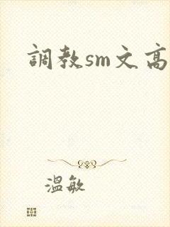 调教sm文高h封面