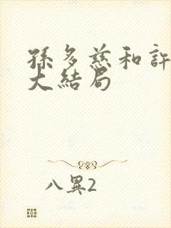 孙多慈和许绍棣大结局封面