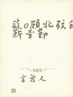 苏o顾北弦的最新章节