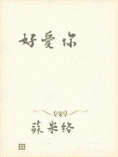 好爱你封面