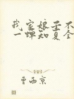 我家娘子不对劲一蝉知夏全集免费下载