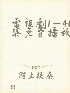 电视剧1—40集免费播放